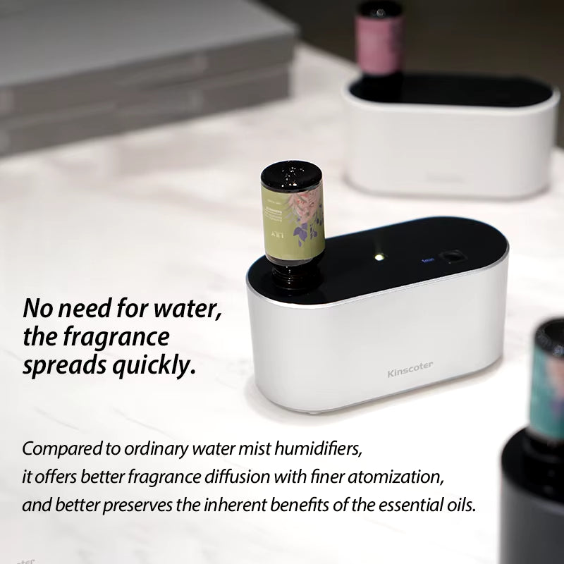 Premium Portable Waterless Aroma Diffuser Compact Essential Oil Nebulizer Ideal Scent Machine for Gifting
